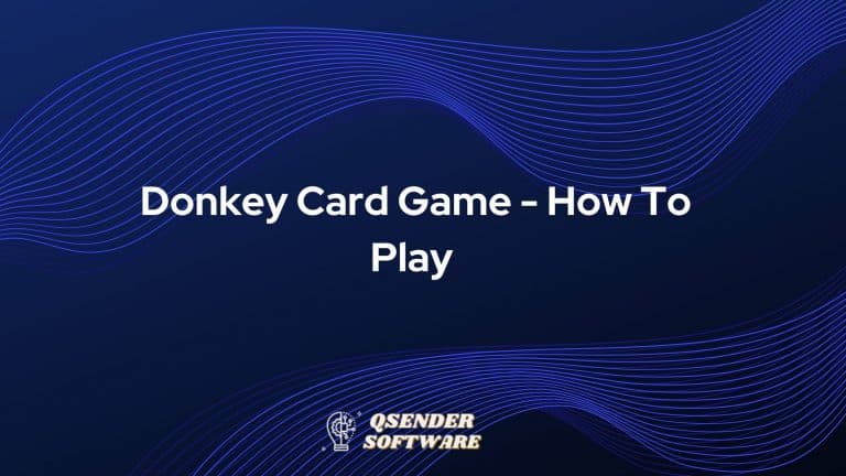 Donkey Card Game – How To Play