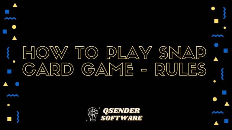 How to Play Snap Card Game – Rules
