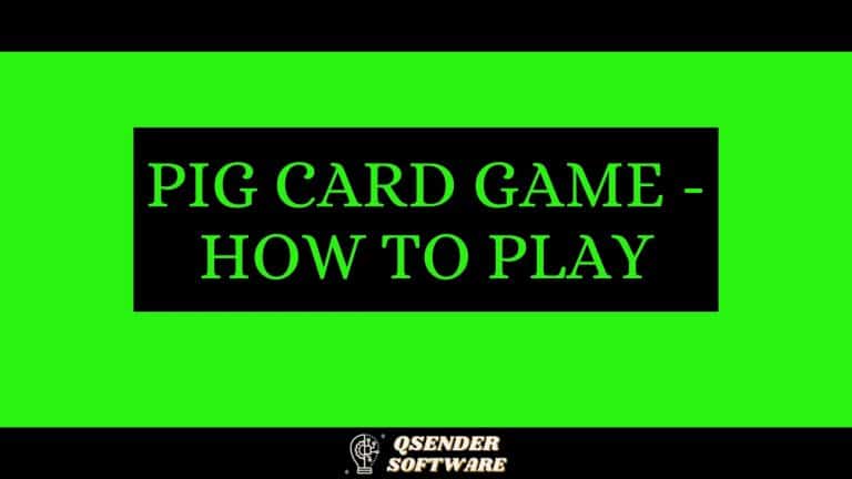 Pig Card Game – How to Play