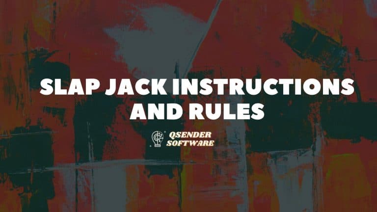 Slap Jack Instructions and Rules