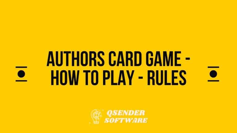 Authors Card Game – How To Play – Rules