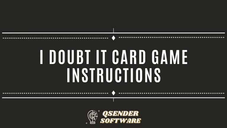 I Doubt It Card Game Instructions