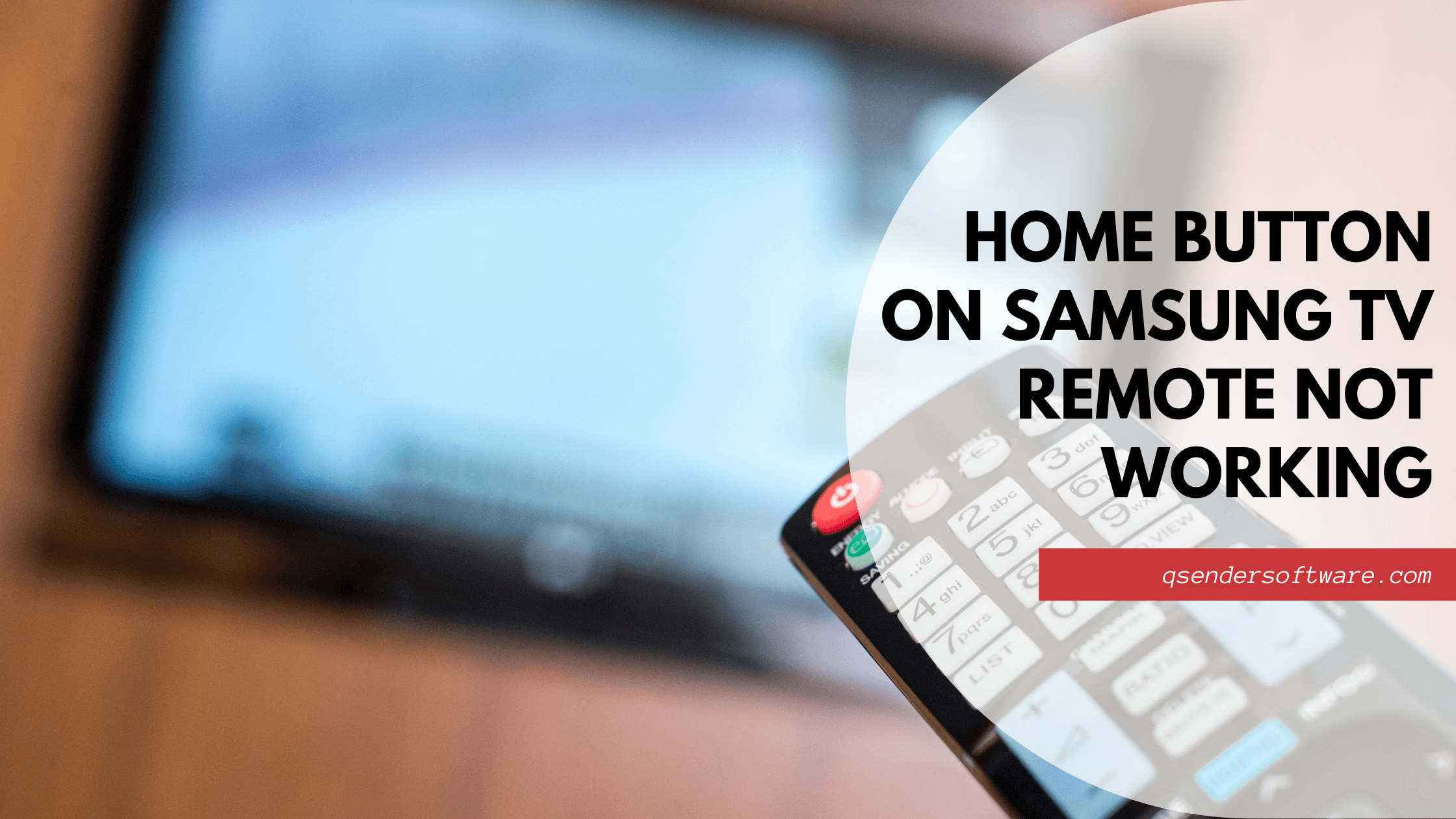 Home button on Samsung tv remote not working